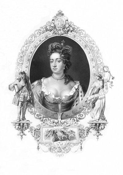 Anne Koningin van Groot-Brittannië door Godfrey Kneller