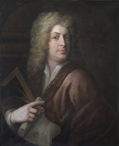 Edward Strong, c.1710 door Godfrey Kneller