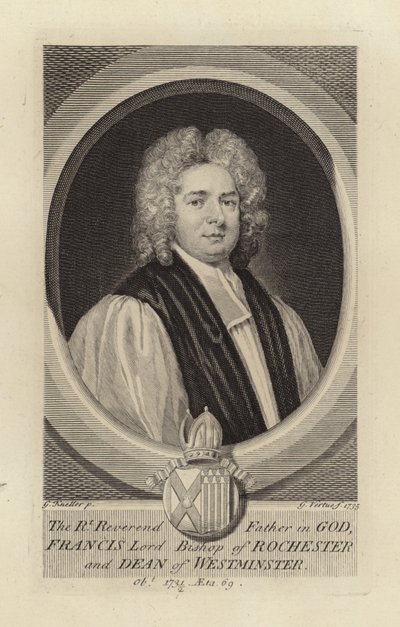 Francis Lord Bishop van Rochester door Godfrey Kneller