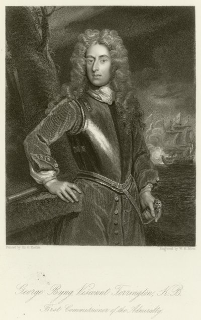 George Byng door Godfrey Kneller
