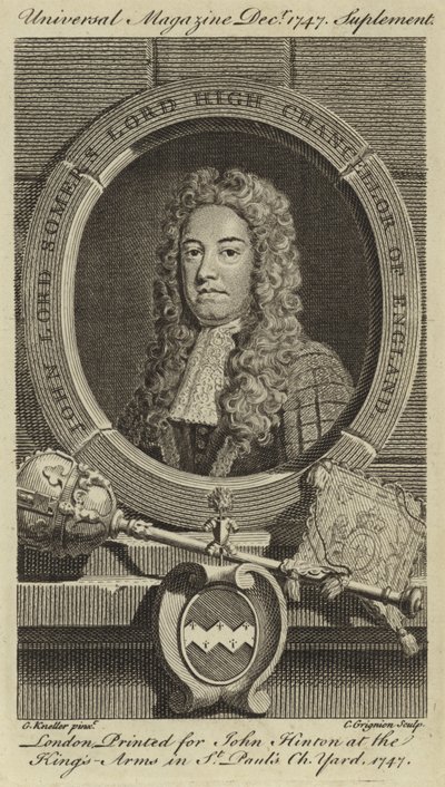 John Lord Somers, Lord High Chancellor van Engeland door Godfrey Kneller