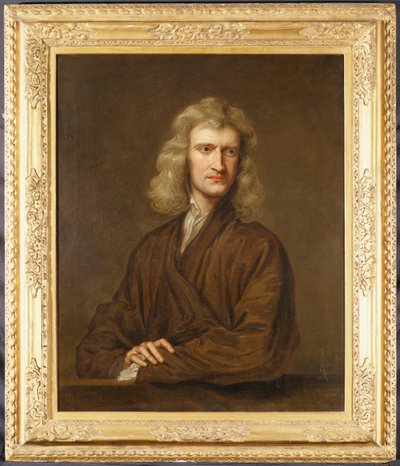 Portret van Sir Isaac Newton door Godfrey Kneller