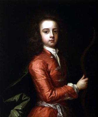 Portret van een jongen, vermoedelijk de hertog van Gloucester, met een boog door Godfrey Kneller