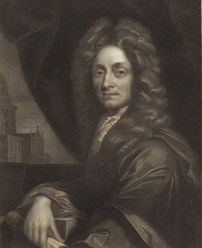 Sir Christopher Wren door Godfrey Kneller