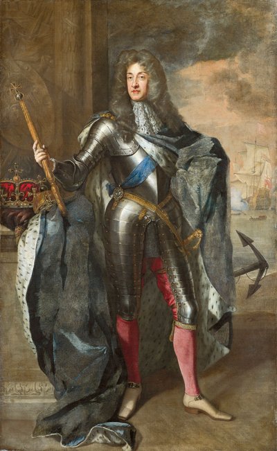 VK, Engeland, Londen, Portret van Koning George I van Groot-Brittannië (1660-1727) door Godfrey Kneller