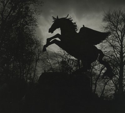 Pegasus-standbeeld in de Mirabell-tuinen door Godfrey Macdominic