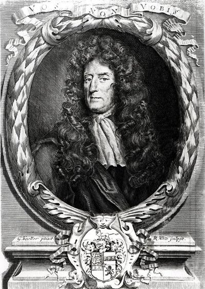 Portret van Sir Roger LEstrange (1616-1704) door Godfrey after Kneller