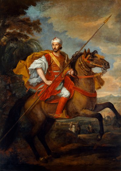 Mohammad Ohadu, de Marokkaanse ambassadeur door Godfrey and Wyck Jan (1640 1700) Kneller