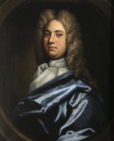 Portret van een Heer door Godfrey follower of Kneller