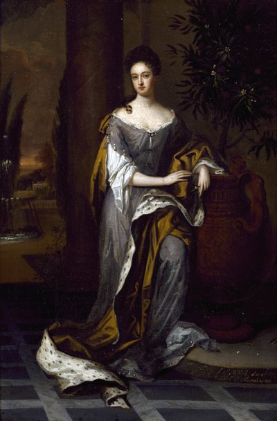Portret van een Dame door Godfrey studio of Kneller