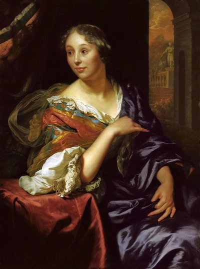 Portret van Françoise van Diemen door Godfried Cornelisz Schalcken