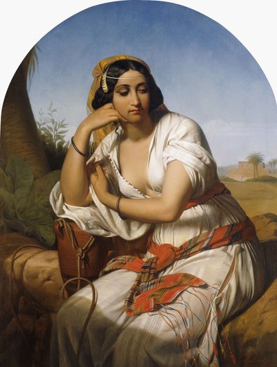 Een Bedoeïenenvrouw, 1848 door Godfried Guffens