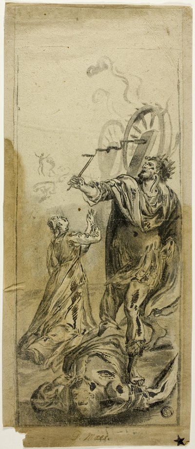Martelaarschap van de heilige Catharina door Godfried Maes