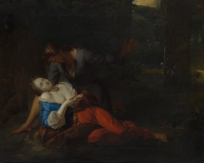 Cephalus en Procris, waarschijnlijk jaren 1680 door Godfried Schalcken
