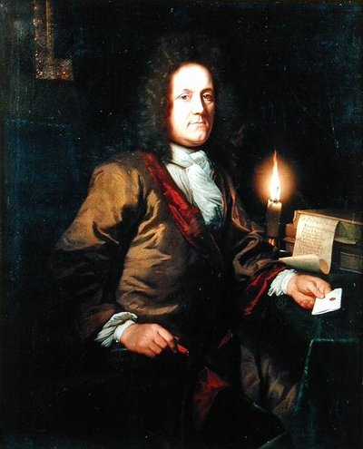Portret van John Acton, Advocaat van Basingstoke door Godfried Schalcken