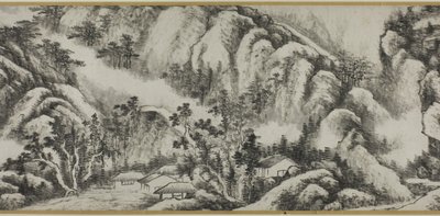 Landschap door Gong Xian