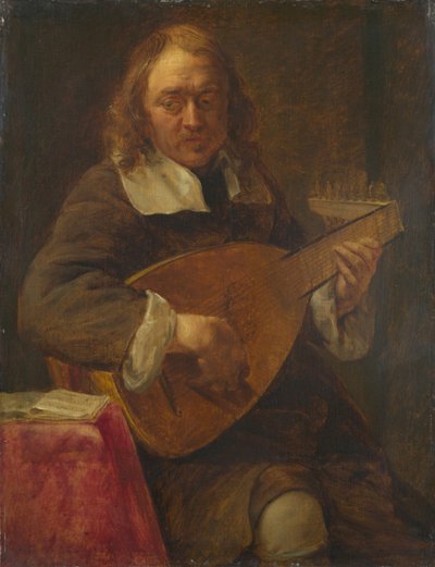 Horen. Uit de serie De vijf zintuigen, voor 1661 door Gonzales Coques