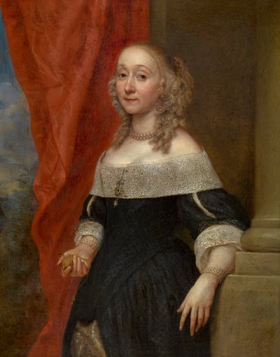 Portret van een dame door Gonzales Coques