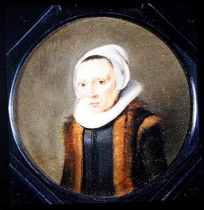 Portret van een Vrouw door Gonzales Coques