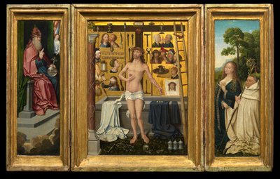 Drieluik van Antonius Tsgrooten door Goossen van der (1465 c.1538) Weyden