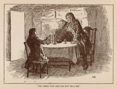 Illustratie voor The History of Henry Esmond door Thackeray door Gordon Frederick (after) Browne