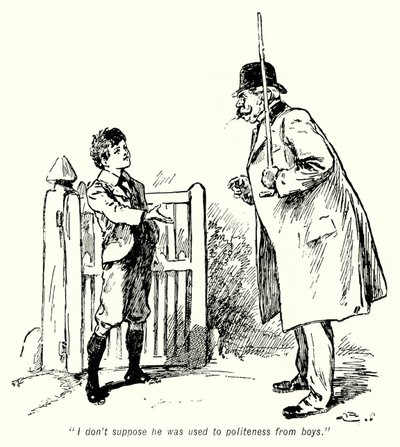 Illustratie voor Het verhaal van de schatzoekers door E. Nesbit door Gordon Frederick Browne