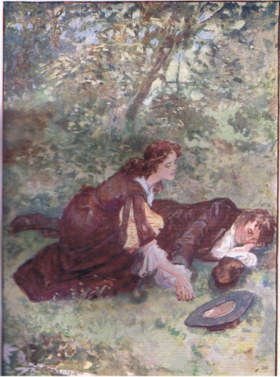 "Meester Ridd, ben je gek?", uit Lorna Doone pub. door W & R Chambers Ltd, 1921 door Gordon Frederick Browne