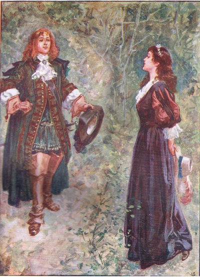 "Ben ik nu naar je zin neef?", uit Lorna Doone pub. door W & R Chambers Ltd, 1921 door Gordon Frederick Browne