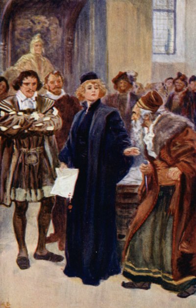 "Wacht even, Jood," zei Portia door Gordon Frederick Browne