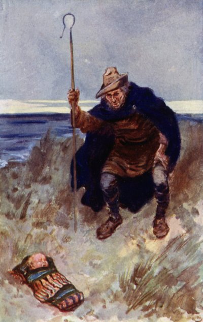 De verlaten baby werd gevonden door een herder door Gordon Frederick Browne