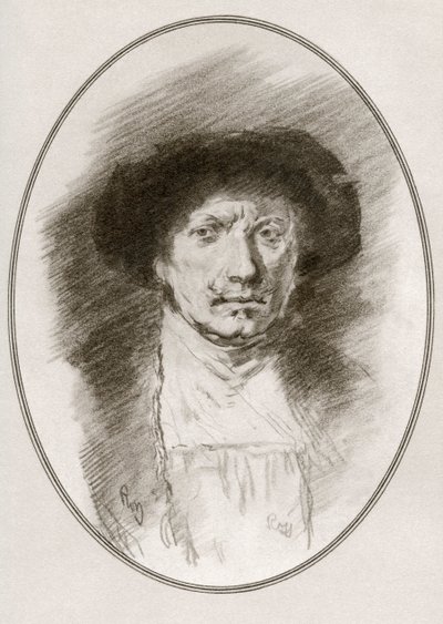 Rembrandt Harmenszoon van Rijn, uit Living Biographies of Great Painters door Gordon Ross