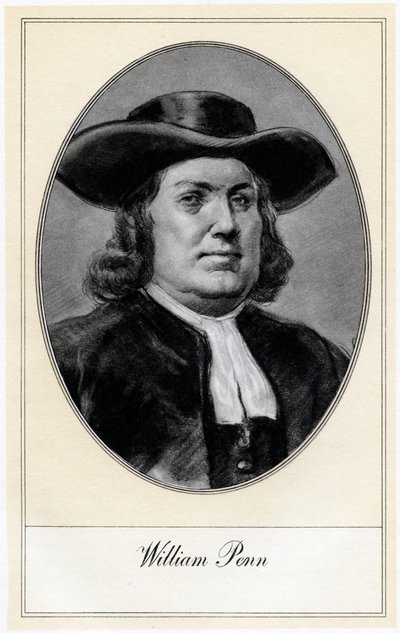 William Penn, stichter van Pennsylvania, begin 20e eeuw door Gordon Ross
