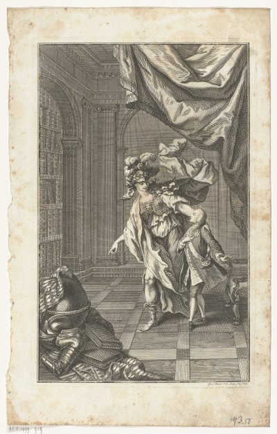 Maximilian III Joseph begeleid door Minerva door Gottfried Bernhard Götz