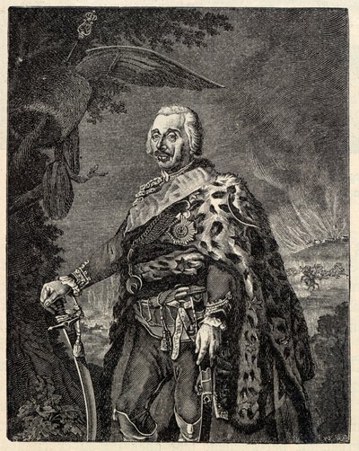 Generaal Hans Joachim von Zieten 1699-1786 door Gottfried Daniel Berger