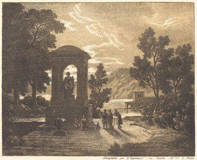 Klassiek landschap door Gottfried Engelmann