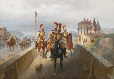 Napoleontische troepen door Gottfried Willewalde