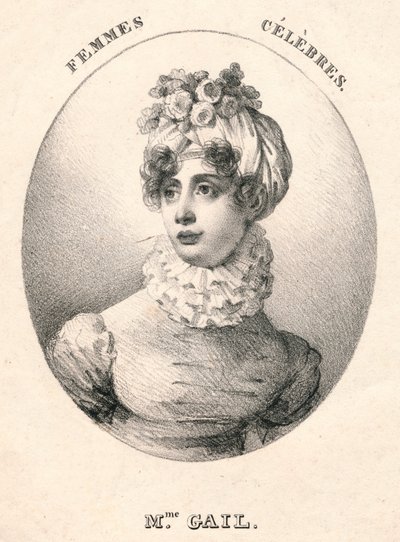 Mme. Gail, begin 19e eeuw door Gottfried or Godefroy Engelmann