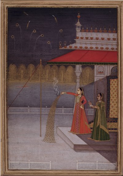 De nacht van Shab-barat door Gouvardhan (attr. to)