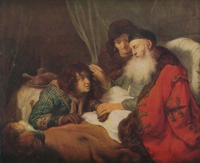 Isaak zegent Jakob door Govaert Flinck