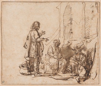 Jozef interpreteert de dromen van de gevangenen door Govaert Flinck
