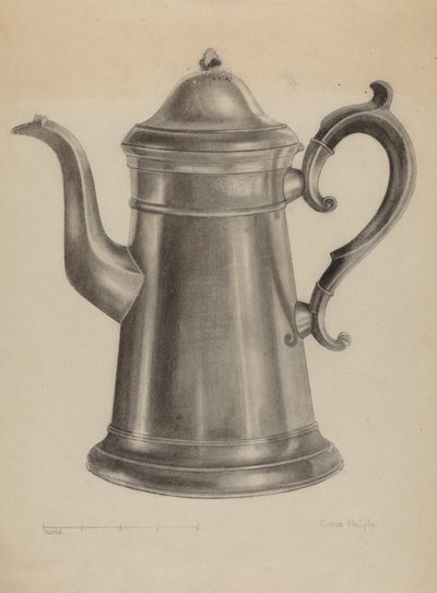 Tin Koffiepot door Grace Halpin