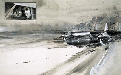 De crash van een BEA Elizabethan op de luchthaven van München door Graham Coton
