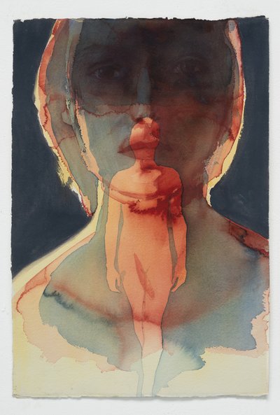 Opkomst, 2015 (aquarel op Arches) door Graham Dean