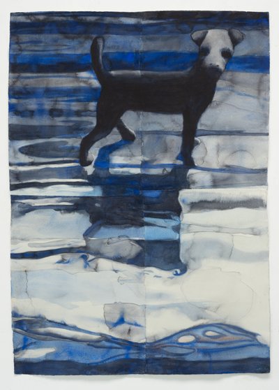 Speelgoedhond, 2025 (aquarel) door Graham Dean