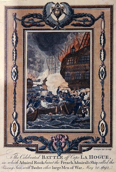 De beroemde Slag bij Kaap La Hogue, 20 mei 1692 door Grainger