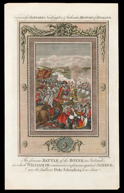 De beroemde Slag aan de Boyne in Ierland, 1690 door Grainger