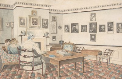Salon in Hatton, Warwickshire, 1820-30 door Granddaughters of Dr. Samuel Parr.