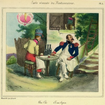 De levende kaart van de Restaurateur 