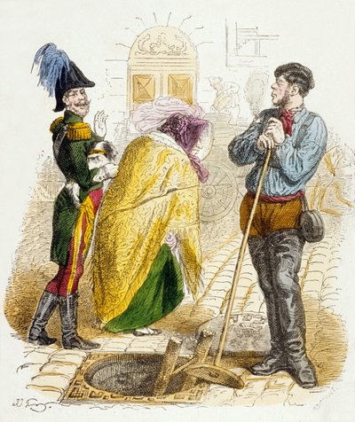 Elk beroep heeft zijn waarde, uit 100 Spreekwoorden door Grandville (1803 47)
