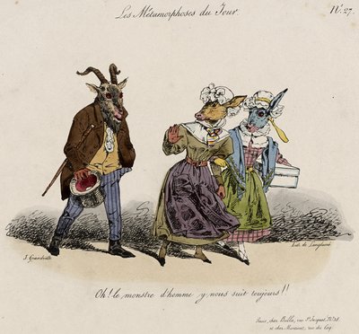De Metamorfosen van de Dag, Nr. 27 door Grandville